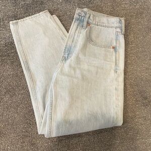 Gap high rise barrel jean.